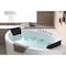 Eago 5Ft Rounded Modern Dbl Seat Corner Whirlpool Bath Tub W/ Fixtures AM200 - alternate 7